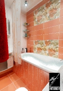 Модная, стильная ванная, изображенная на этой фотографии понравится любой хозяйке