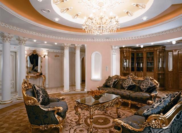 гостиная в стиле барокко гостиная в стиле барокко