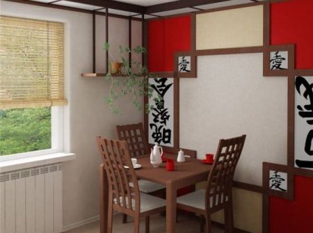 интерьер кухни японский стиль 