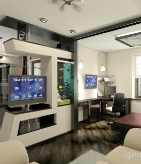 телевизоры в интерьере квартиры в Современном стиле автор Айгуль Пагина