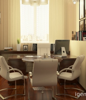 Интерьер офиса в Современном стиле автор Антон Булеков (Москва) В интерьере использован кресла