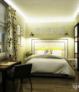 настенный светильник в интерьере квартиры с ремонтом в Классическом стиле дизайнер Люсьена Фирсова (Неаполь)