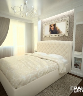 Интерьер спальни в стиле Нью-Йорк автор Елена Буравлева (Нижнекамск) В интерьере использован люстра