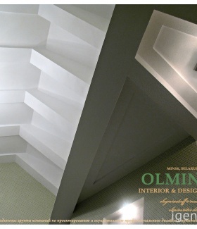 Интерьер квартиры в Современном стиле автор Олег Минаков (Минск) В интерьере использован потолочный светильник