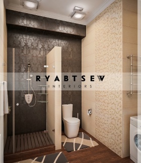Интерьер ванной в Классическом стиле автор Александр Рябцев (Москва) В интерьере использован сантехника
