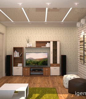 телевизоры в интерьере квартиры в Современном стиле автор Андрей Крутихин